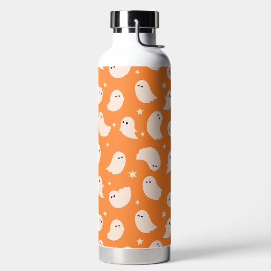 Bouteille D'eau Motif Orange Ghost Doodle (Droite)