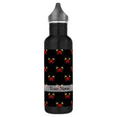 Bouteille D'eau Motif papillon rouge et noir (Gauche)