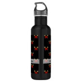 Bouteille D'eau Motif papillon rouge et noir (Dos)