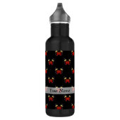 Bouteille D'eau Motif papillon rouge et noir (Droite)