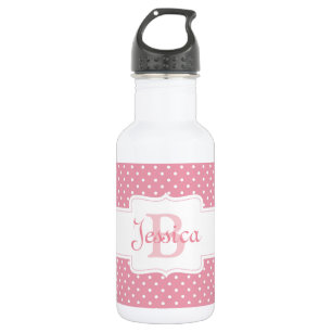 Bouteille D'eau Motif Pointe rose personnalisé