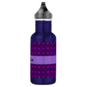 Bouteille D'eau Motif pourpre avec étoiles (Droite)