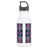 Bouteille D'eau Motif psychédélique en rose (Dos)
