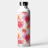 Bouteille D'eau Motif rose Aquarelle Peony (Droite)
