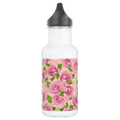 Bouteille D'eau Motif rose d'aquarelle rose (Gauche)