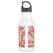Bouteille D'eau Motif rose d'aquarelle rose (Dos)
