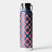 Bouteille D'eau Motif rose deux tons lumineux (Arrière)