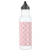 Bouteille D'eau Motif rose et blanc sur rose clair (Droite)