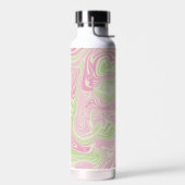 Bouteille D'eau Motif rose vert à bille liquide (Gauche)