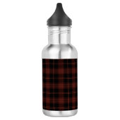 Bouteille D'eau Motif rouge chaud, plaqué noir (Tartan) (Gauche)