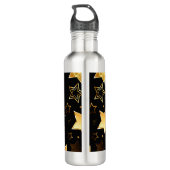 Bouteille D'eau Motif sans couture avec étoiles d'or (Dos)