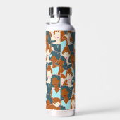 Bouteille D'eau Motif sans couture avec filles noires et blanches (Plage)