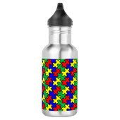 Bouteille D'eau Motif sans couture de puzzle (Droite)