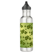 Bouteille D'eau Motif Shamrock brillant vert dégradé Personnalisé (Droite)