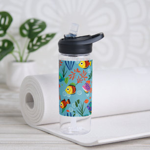 Bouteille D'eau Motif sous-marin de poissons tropicaux colorés