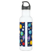 Bouteille D'eau Motif spatial, Planètes, Étoiles, Cosmos, Galaxie (Dos)