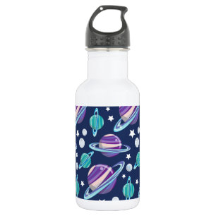 Bouteille D'eau Motif spatial, Planètes, Étoiles, Galaxie, Cosmos