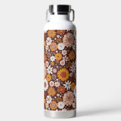 Bouteille D'eau Motif super Retro Flower Garden (Avant)