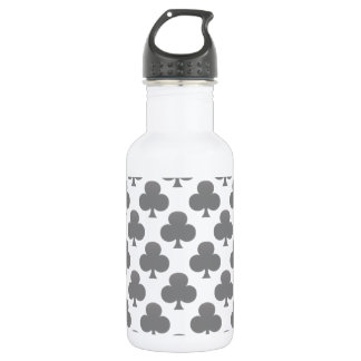 Bouteille D'eau Motif trèfle noir