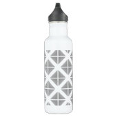 Bouteille D'eau Motif triangle gris tendance (Droite)