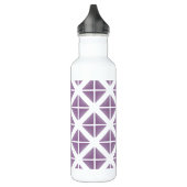 Bouteille D'eau Motif triangle tendance violet (Gauche)