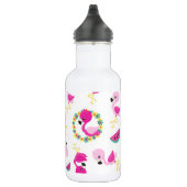 Bouteille D'eau Motif Tropical, Flamants, Pastèques, Fleurs (Droite)