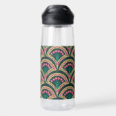Bouteille D'eau motif vert en forme de coque (Arrière)