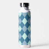 Bouteille D'eau Motif vintage Argyle bleu (Gauche)