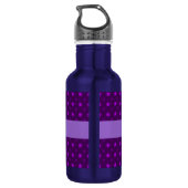 Bouteille D'eau Motif violet avec des étoiles (Dos)