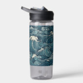 Bouteille D'eau Motif Waves de nom personnalisé (Droite)