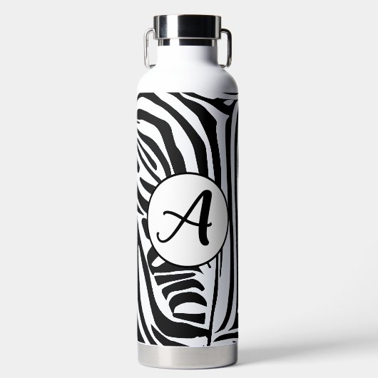 Bouteille D'eau Motif Zèbre (Avant)
