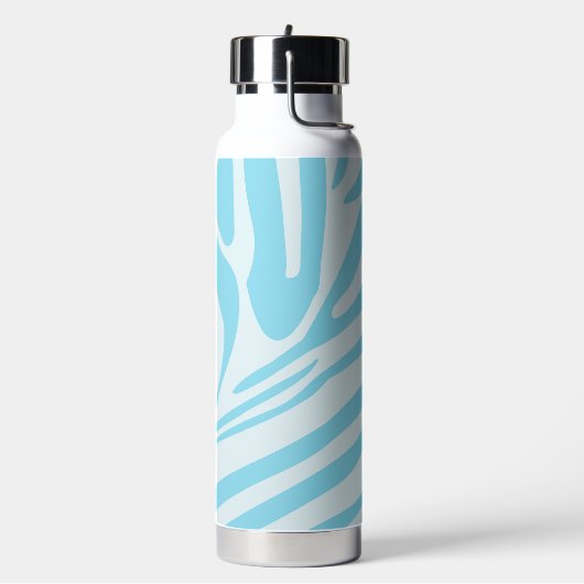Bouteille D'eau Motif Zèbre Bleu (Gym)