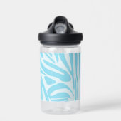 Bouteille D'eau Motif Zèbre Bleu (Avant)