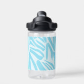 Bouteille D'eau Motif Zèbre Bleu (Salle de sport)