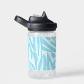 Bouteille D'eau Motif Zèbre Bleu (Arrière Complet)
