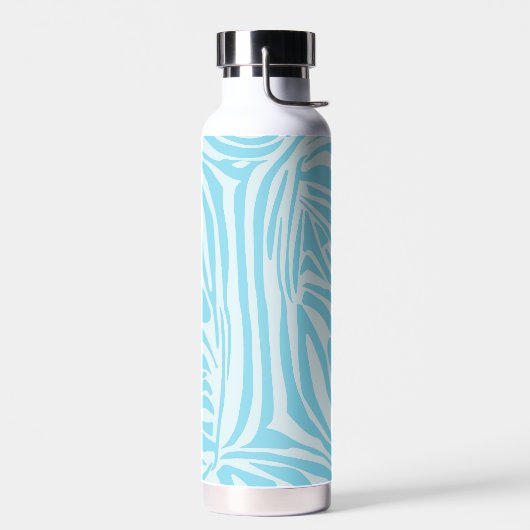 Bouteille D'eau Motif Zèbre Bleu (Gauche)