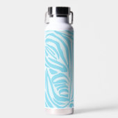 Bouteille D'eau Motif Zèbre Bleu (Avant)