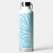 Bouteille D'eau Motif Zèbre Bleu (Avant)