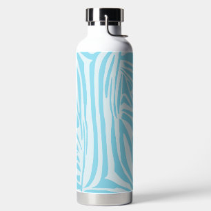 Bouteille D'eau Motif Zèbre Bleu