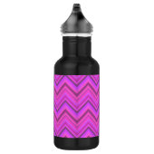 Bouteille D'eau Motif zigzag à rayures roses (Droite)