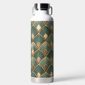 BOUTEILLE D'EAU MOTIFS GREEN & OR ART DECO (Avant)