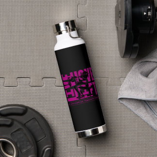Bouteille D'eau Motivation de forme physique féminine Vivre Amour