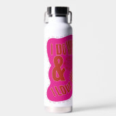 Bouteille D'eau Motivational Pink Retro Star Style (Avant)