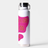 Bouteille D'eau Motivational Pink Retro Star Style (Arrière)