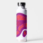 Bouteille D'eau Motivational Purple Orange Retro Star Style (Gauche)