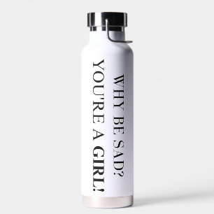 Bouteille d'eau motivationnelle pour les filles co