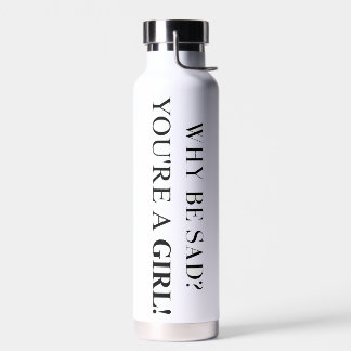 Bouteille d'eau motivationnelle pour les filles co