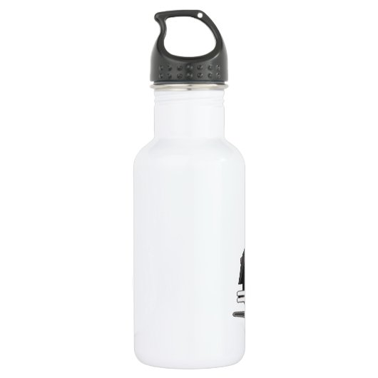 Bouteille D'eau Moto noir (Dos)