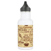 Bouteille D'eau Mots de café (Droite)