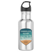Bouteille D'eau Mouettes du littoral national de l'île Cumberland (Devant)